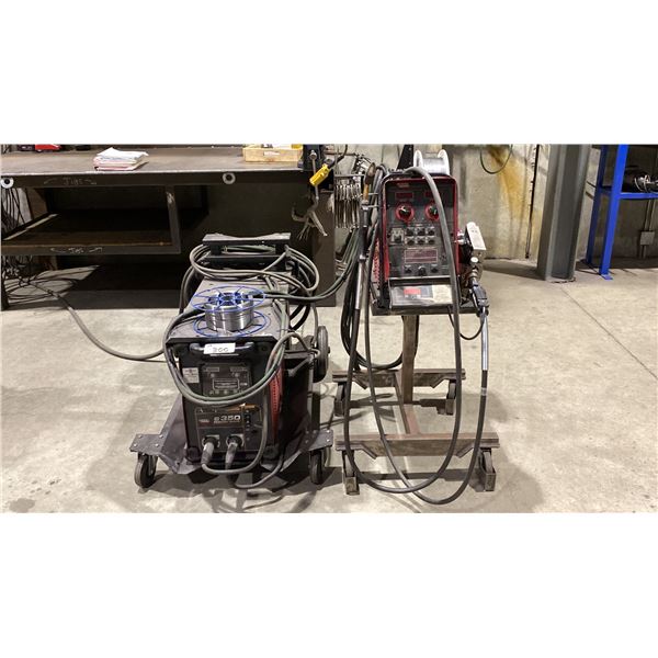 LINCOLN ELECTRIC POWER WAVE S350 WELDER WITH LINCOLN POWER FEED 10M FEEDER