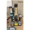 Image 2 : MAKITA & MILWAUKEE CORDLESS DRILLS WITH CHARGERS, 4 CORDLESS MAKITA WORK LIGHTS & ELECTRIC MAKITA