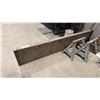 Image 2 : PAIR OF ALUMINUM SAWHORSES, WOOD SCAFFOLDING PLANK, SHOP BROOMS & SHOVELS