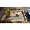 Image 2 : WELDING TORCH, HARRIS 355 GAUGE, 2 SPOOLS OF WELDING WIRE ASSORTED WELDING TIPS & ELECTRODES