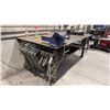 Image 3 : 1/2" STEEL TOP WELDERS TABLE WITH IRWIN RECORD NO.8 BENCH VICE APPROX  8'L X 4'D X 3.2'H