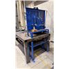 Image 3 : 1/2" STEEL TOP WELDERS TABLE WITH IRWIN RECORD NO.6 BENCH VICE APPROX  7'L X 4'D X 3.2'H