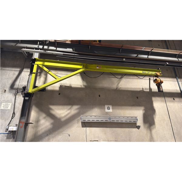 1/2 TON CAPACITY JIB CRANE WITH KITO 1/2 TON CHAIN HOIST