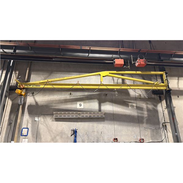 1/2 TON CAPACITY JIB CRANE WITH KITO CHAIN HOIST