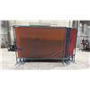 Image 1 : 14 ASSORTED HEAVY DUTY WELDING SCREENS APPROX 8-10' X 6.5'