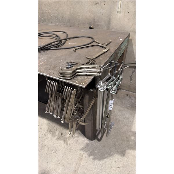 GROUP OF APPROX 19 ASSORTED CLAMPS- VICE-GRIP, BESSEY & STRONG HAND