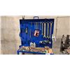 Image 3 : BLUE METAL WORK STATION WITH ASSORTED COMBINATION WRENCHES, BITS, SOCKETS & MORE