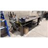 Image 2 : 1/2" STEEL TOP WELDERS TABLE WITH IRWIN RECORD NO.8 BENCH VICE APPROX  8'L X 4'D X 3'H