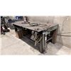 Image 3 : 1/2" STEEL TOP WELDERS TABLE WITH IRWIN RECORD NO.8 BENCH VICE APPROX  8'L X 4'D X 3'H