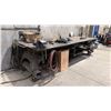 Image 2 : 1' THICK TOP METAL SHOP TABLE WITH RECORD NO.6 BENCH VISE *CONTENTS NOT INCLUDED*