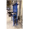 Image 3 : BLUE METAL WORK STATION WITH CONTENTS APPROX 40" W X 12.5" D X 74" H