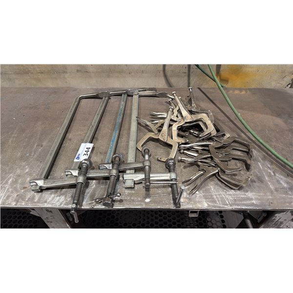 GROUP OF APPROX 16 BESSEY/VICE-GRIP CLAMPS