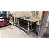 Image 2 : 1/2" THICK METAL SHOP TABLE APPROX 8.75'L X 2.7'D X 3.2'H