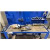 Image 4 : BLUE METAL WORK STATION WITH ASSORTED TOOLS/CONTENTS