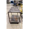 Image 2 : STEEL INDUSTRIAL 2 TIER CART WITH CASTERS MAX WEIGHT 400LBS