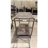 Image 4 : STEEL INDUSTRIAL 2 TIER CART WITH CASTERS MAX WEIGHT 400LBS