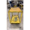Image 2 : STEEL INDUSTRIAL 2 TIER CART WITH CASTERS MAX WEIGHT 400LBS