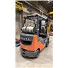 Image 3 : TOYOTA 8FGCU25 SAS 25 FORKLIFT (PROPANE) - 3 STAGE MAST, STANDARD FORKS, SIDE SHIFT, SOLID TIRES,