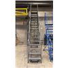 Image 2 : MASTERLINE L18HRLSP METAL MOBILE STAIRS WITH 300LBS MAX LOAD