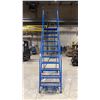 Image 2 : CANWAY 11H-DCG METAL MOBILE STAIRS WITH 400LBS MAX LOAD
