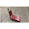 Image 2 : RED METAL PLATFORM HAND TRUCK WITH ADJUSTABLE HEIGHT