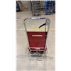 Image 3 : RED METAL PLATFORM HAND TRUCK WITH ADJUSTABLE HEIGHT