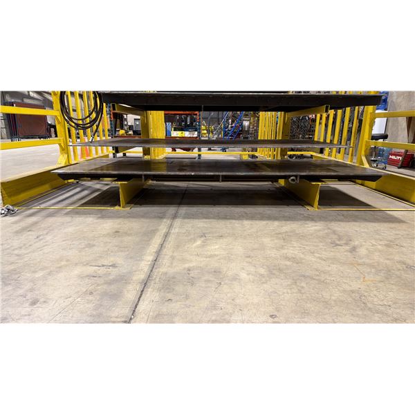 CUSTOMIZED 3/4" THICK METAL SHOP TABLE TOP APPROX 120"L X 48"D