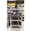 Image 2 : 4 GREY HEAVY DUTY METAL STACKABLE MATERIAL STORAGE PLATFORMS