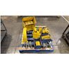 Image 1 : PALLET OF ASSORTED STORAGE ORGANIZER BINS, CASTER WHEELS & MORE