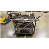 Image 3 : ULINE GREY METAL 3 TIER SHOP CART WITH 2 INGERSOLL RAND PNEUMATIC IMPACT WRENCHES & 2- LARGE
