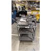 Image 4 : ULINE GREY METAL 3 TIER SHOP CART WITH 2 INGERSOLL RAND PNEUMATIC IMPACT WRENCHES & 2- LARGE