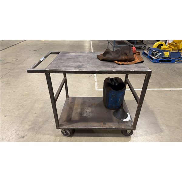 2 TIER METAL SHOP CART