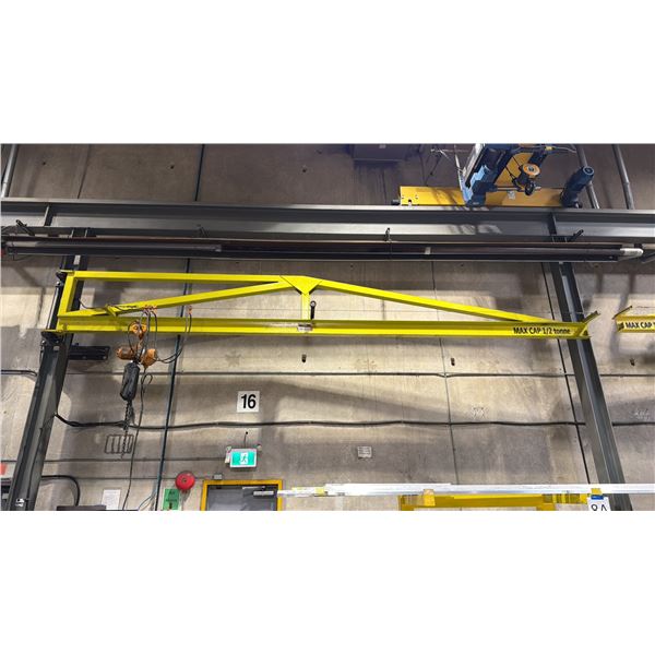 1/2 TON CAPACITY JIB CRANE WITH KITO 1/2 TON CHAIN HOIST