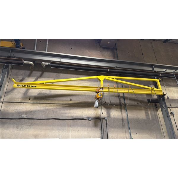 1/2 TON CAPACITY JIB CRANE WITH KITO 1/2 TON CHAIN HOIST