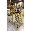 Image 2 : 2- FEATHERLITE YELLOW FIBREGLASS LADDERS 4' & 6'