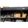 Image 3 : COMMODORE BLACK METAL 2 DOOR STORAGE CABINET WITH ASSORTED SHOP CONTENTS