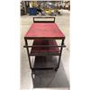 Image 2 : 3 TIER METAL/WOOD SHOP CART