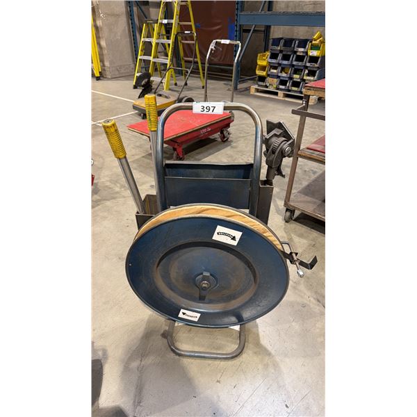 ACME BLUE METAL BANDING CART WITH TOOLS & CRIMPS