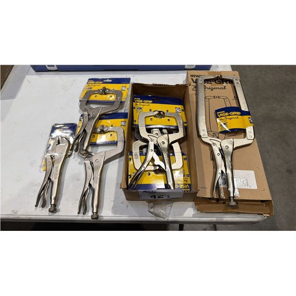*NEW* 6-VISE-GRIP CLAMPS & 1-LOCKING PLIERS
