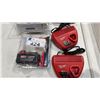 Image 2 : *NEW* MAKITA WORK LIGHT *NO BATTERY*,  2 MILWAUKEE M12 CHARGERS & 1- M18 BATTERY