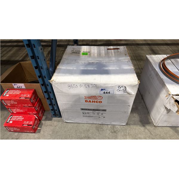 BOX OF APPROX 6 BAHCO BAND SAW BLADES