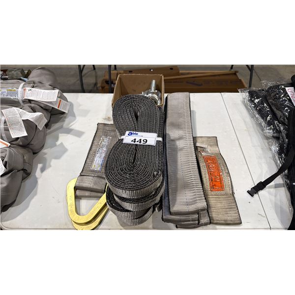 ASSORTED LIFTING SLINGS & LIFTING HARDWARE