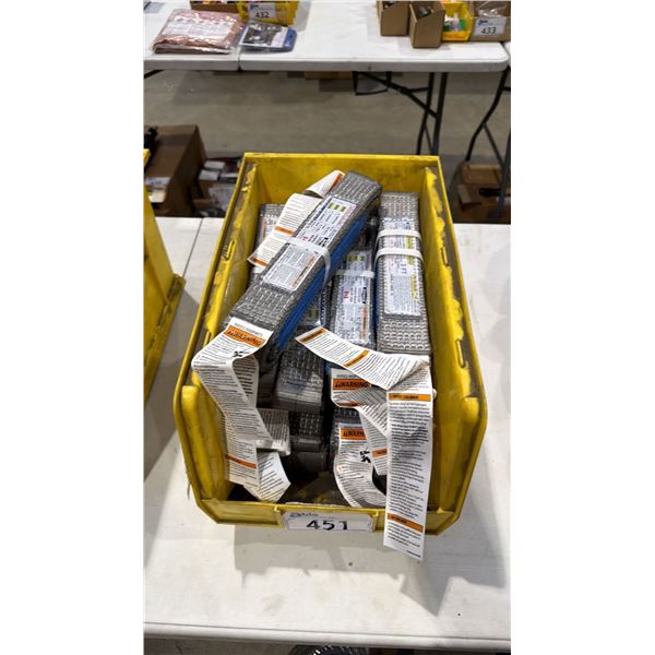 *NEW* 4- 10' LIFTING SLINGS, 4- 6' LIFTING SLINGS & 2- 3' LIFTING SLING IN PLASTIC BIN