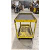 Image 2 : YELLOW METAL 2 TIER SHOP CART