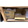 Image 3 : 2 TIER WOOD SHOP TABLE WITH ASSORTED SHOP CONTENTS INLUDING ASSORTED ULINE POLY BAGS, DIGITAL
