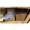 Image 4 : 2 TIER WOOD SHOP TABLE WITH ASSORTED SHOP CONTENTS INLUDING ASSORTED ULINE POLY BAGS, DIGITAL