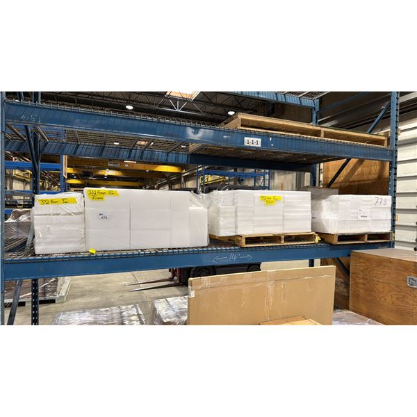 3 PALLETS OF ASSORTED STYROFOAM PACKAGING BLOCKS