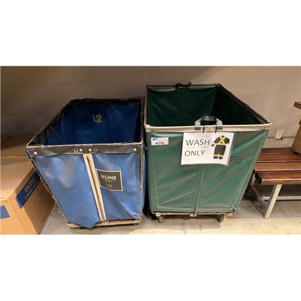 2 ULINE MOBILE BINS