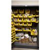 Image 3 : HEAVY DUTY GREY STEEL 2 DOOR PARTS CABINET WITH LARGE ASSORTMENT OF HARDWARE, FASTENERS & FITTINGS