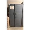Image 1 : GREY METAL HEAVY DUTY 2 DOOR PARTS STORAGE CABINET WITH MISC CONTENTS INCLUDED